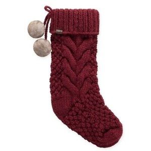 Ugg Classic Cable Knit Christmas Stocking Burgundy